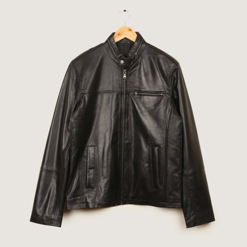 Men s Cafe Racer Leather Jacket Novado 1695